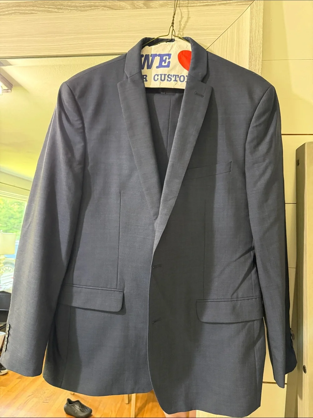 Bar III Men's Dark Navy Two-Button Suit Jacket